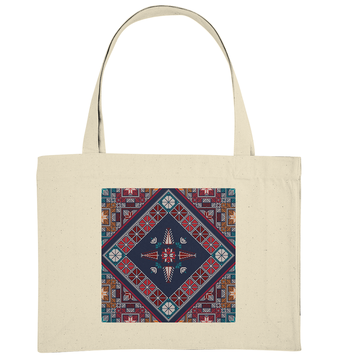 Blue Pattern - Organic Shopping-Bag