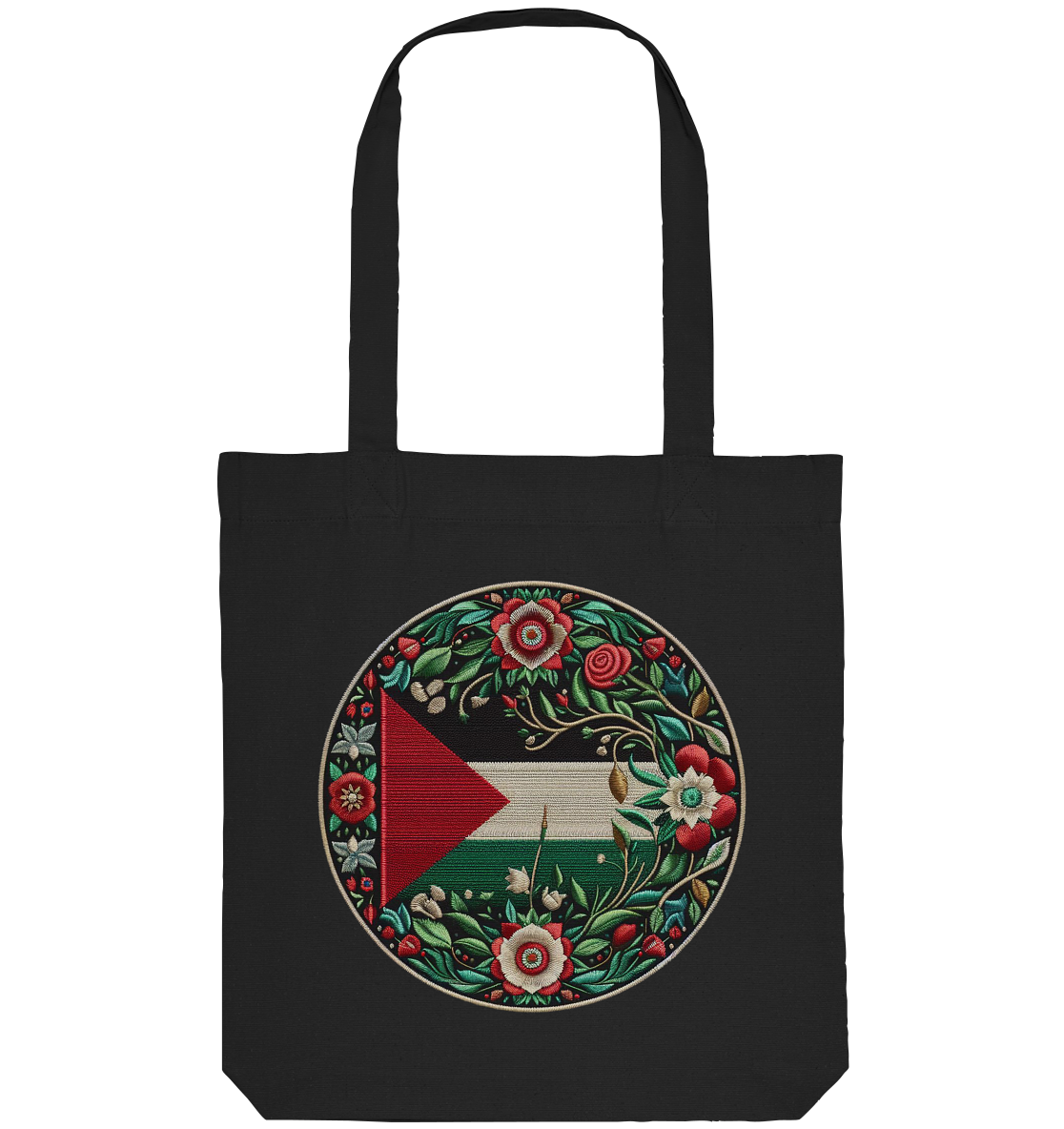 Palestine Floral Flag - Organic Tote-Bag