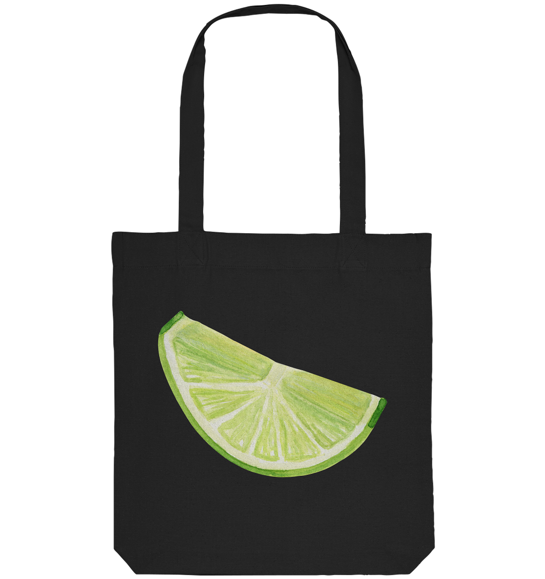 lime slice Watercolor - Organic Tote-Bag