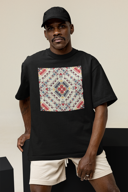 Bulgarian Embroidery - Oversized Unisex T-Shirt