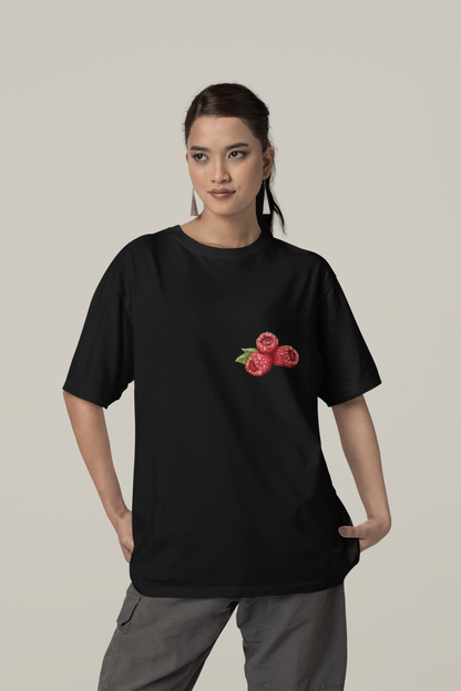 Raspberry watercolor - Oversized Unisex T-Shirt