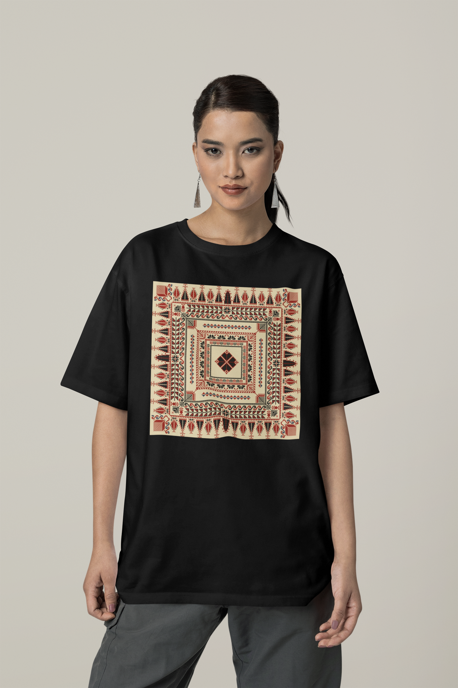 Natural Pattern - Oversized Unisex T-Shirt